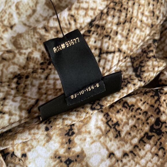 Worthington Tops Worthington Snakeskin Button Up Tank blouse Ladies Large - Picture 7 of 8